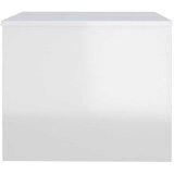 Stolić za kavu sjajni bijeli 80x50x40 cm konstruirano drvo | Eponuda.com