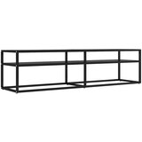TV ormarić crni 160 x 40 x 40,5 cm od kaljenog stakla | shoptok.hr