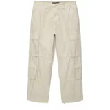 Pull&Bear Cargo hlače prljavo bijela