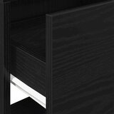  Noćni ormarići s ladicom 2 kom crni hrast 51x31x47 cm | shoptok.hr