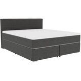 Mömax Postelja Boxspring Catania, Antracit, 140x200 | Shoptok.si