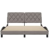  Okvir za krevet bez madraca smeđesivi 160x200 cm od tkanine | shoptok.hr