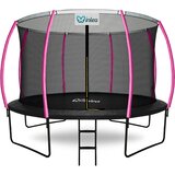 INLEA ULTIMATE Jump trampolin 366 cm s unutarnjom zaštitnom mrežom - crna/roza | shoptok.hr