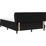  s opruga kutije s uzglavljem Crna 140 x 200 cm tkanina | shoptok.hr