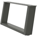  Noge za klubsko mizico v obliki črke U 2 kosa antracitne 60 x (30-31) cm jeklo, (22123987) | Shoptok.si
