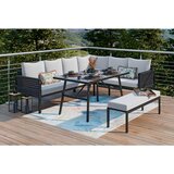 Ambia Garden JEDILNA LOUNGE GARNITURA tkanina aluminij | Shoptok.si