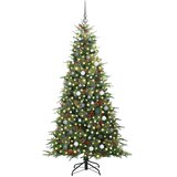  Umjetno božićno drvce s nogom s stalakom Zelena 210 cm PE i PVC | shoptok.hr