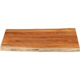 Stolna ploča 100x80x2,5 cm pravokutna bagremovo drvo živi rub | shoptok.hr