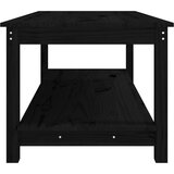  Klubska mizica črna 110x55x45 trdna borovina, (20711344) | Shoptok.si