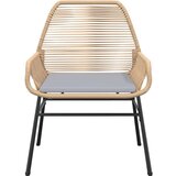  Vrtna garnitura - 8-dijelni vrtni blagovaonski set s jastucima poliratan i staklo Smeđa 200 x 100 x 74 cm 8 | shoptok.hr