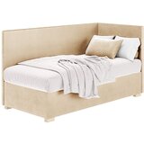 Ghado Bež kutni dječji krevet s prostorom za odlaganje s madracem 90x200 cm Flexi - | shoptok.hr