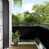 Balkonski zaslon crni 75x700 cm 100 % poliester Oxford | shoptok.hr