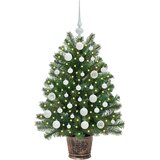  Umjetno božićno drvce s 150 LED svjetlima Zelena 95 cm PE i PVC Slike
