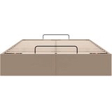  Okvir kreveta bez madraca cappuccina 120x190 cm od umjetne kože | shoptok.hr