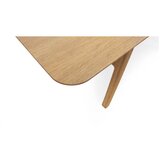 Woodman Raztegljiva jedilna miza z dodatno ploščo v hrastovem dekorju 90x180 cm Curved – | Shoptok.si