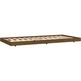  Posteljni okvir medeno rjav 75x190 cm trdna borovina, (20739160) | Shoptok.si