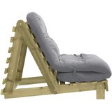 vidaXL Futon z ležiščem 80x206x11 cm impregnirana borovina | Shoptok.si