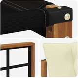  Set vanjskih sofa 3 kom. Prirodna i krem | shoptok.hr