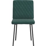 vidaXL Jedilni stol 2 kosa temno zelen žamet | Shoptok.si
