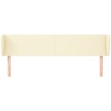  Uzglavlje s ušima krem 183x23x78/88 cm od umjetne kože | shoptok.hr