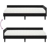  Kotni okvir postelje z matrico Drugo 2 pcs Črna Žamet, (5000123387) | Shoptok.si