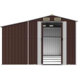 vidaXL Vrtna lopa rjava 277x365,5x179 cm pocinkano jeklo | Shoptok.si