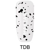 Makear topy top dots black (no wipe) završni sloj sa komadićima crne folije za nokte 8ml Cene