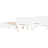 vidaXL Okvir za krevet s uzglavljem i LED bijeli 180x200 cm | shoptok.hr