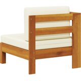 Srednja sofa s 1 naslonom za ruke krem bijela bagremovo drvo | shoptok.hr