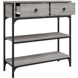  Konzolni stol siva boja hrasta 72 5x25x75 cm konstruirano drvo | shoptok.hr