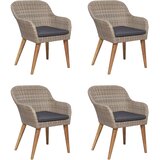  5-dijelni vrtni blagovaonski set smeđi | shoptok.hr