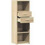  Visoka komoda boja hrasta 40 x 42,5 x 124 cm konstruirano drvo | shoptok.hr