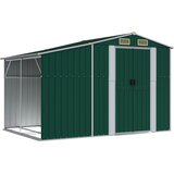  Vrtno spremište zeleno 277x192,5x179 cm od pocinčanog čelika | Eponuda.com