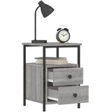 Noćni ormarići 2 kom siva boja hrasta 34 x 35,5 x 50 cm drveni | shoptok.hr