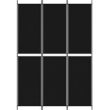 Sobna pregrada s 3 panela crna 150 x 220 cm od tkanine | Eponuda.com