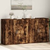  Komoda 2 kom boja dimljenog hrasta 79x38x80cm konstruirano drvo | shoptok.hr