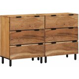 vidaXL Set komoda 2 kom. 120 x 33 x 75 cm Čvrsto drvo akacije | shoptok.hr