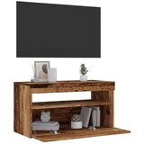  TV omarica z LED lučkami, les, starinski les, 75x35x40 cm, 2 kos | Shoptok.si