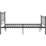  Za krevet crni metalni 120 x 200 cm | shoptok.hr