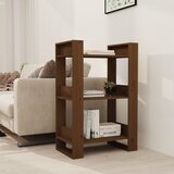 vidaXL Knjižna omara/pregrada medeno rjava 60x35x91 cm trden les Cene