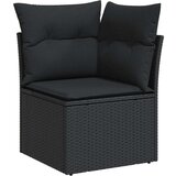  7-dijelni set vrtnih sofa od poliratana s jastucima crni | shoptok.hr