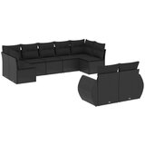  The Living Store Vrtna sedežna garnitura 9-delna z blazinami črn poli ratan - Vrtna Sedežna Garniture, (21443767) | Shoptok.si