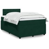 Box spring krevet s madracem tamnozeleni 120x200 cm baršunasti | shoptok.hr