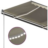  Tenda na ručno uvlačenje s LED svjetlom 350 x 250 cm krem | shoptok.hr