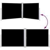  Uvlačiva bočna tenda 140 x 1000 cm crna | shoptok.hr