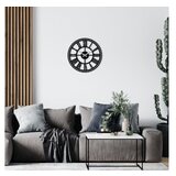 WALLXPERT dekorativni metalni zidni sat enzoclock S004 black | ePonuda.com