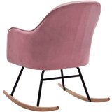  Stolica za ljuljanje ružičasta baršunasta | shoptok.hr