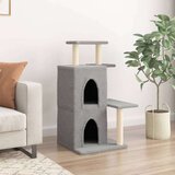  Mačje drevo s praskalniki iz sisala svetlo sivo 97 cm | Shoptok.si
