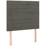 Box spring krevet s madracem tamnosivi 90x200 cm baršunasti | shoptok.hr