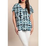 Fenzy Plus Size Bluza S Kratkim Rukavima, Mint Boje Cijene